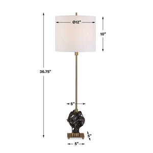   Black Organic-Shaped Buffet Lamp | Oroa.com