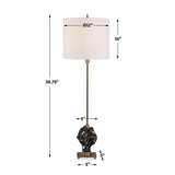 Black Organic-Shaped Buffet Lamp | Uttermost Flori