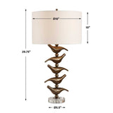Modern European furniture - Stacked Bronze Songbirds Table Lamp - www.oroa.com