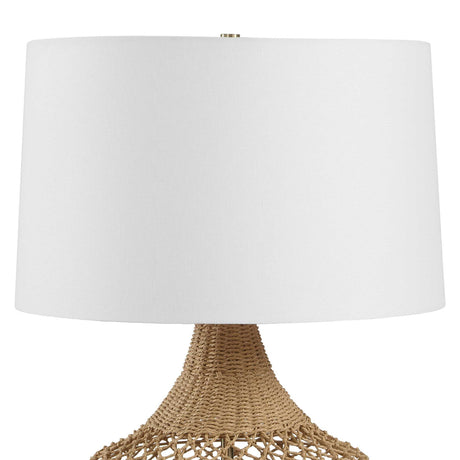 Modern European furniture - Woven Rattan Base Table Lamp - www.oroa.com