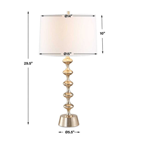 Modern European furniture - Tiered Antique Brass Table Lamp - www.oroa.com
