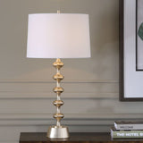 Modern European furniture - Tiered Antique Brass Table Lamp - www.oroa.com