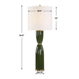 Green Hourglass Table Lamp | Uttermost Nacua