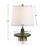 Modern European furniture - Green Ceramic Table Lamp - www.oroa.com