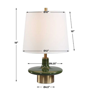   Green Ceramic Table Lamp | Oroa.com