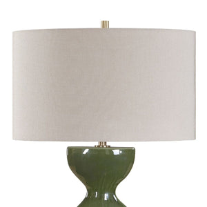   Green Ceramic Hourglass Table Lamp | Oroa.com