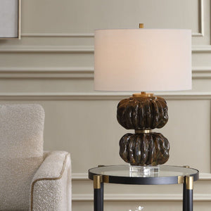   Stacked Fluted Ceramic Table Lamp | Oroa.com