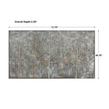 Modern European furniture - Silver Toned Woodland Artwork - www.oroa.com
