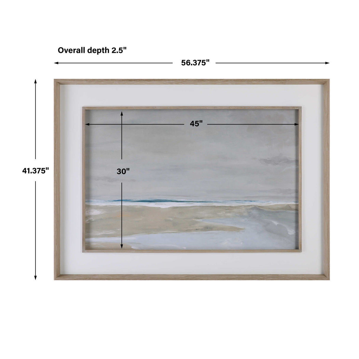 Modern European furniture - Abstract Shoreline Framed Artwork - www.oroa.com