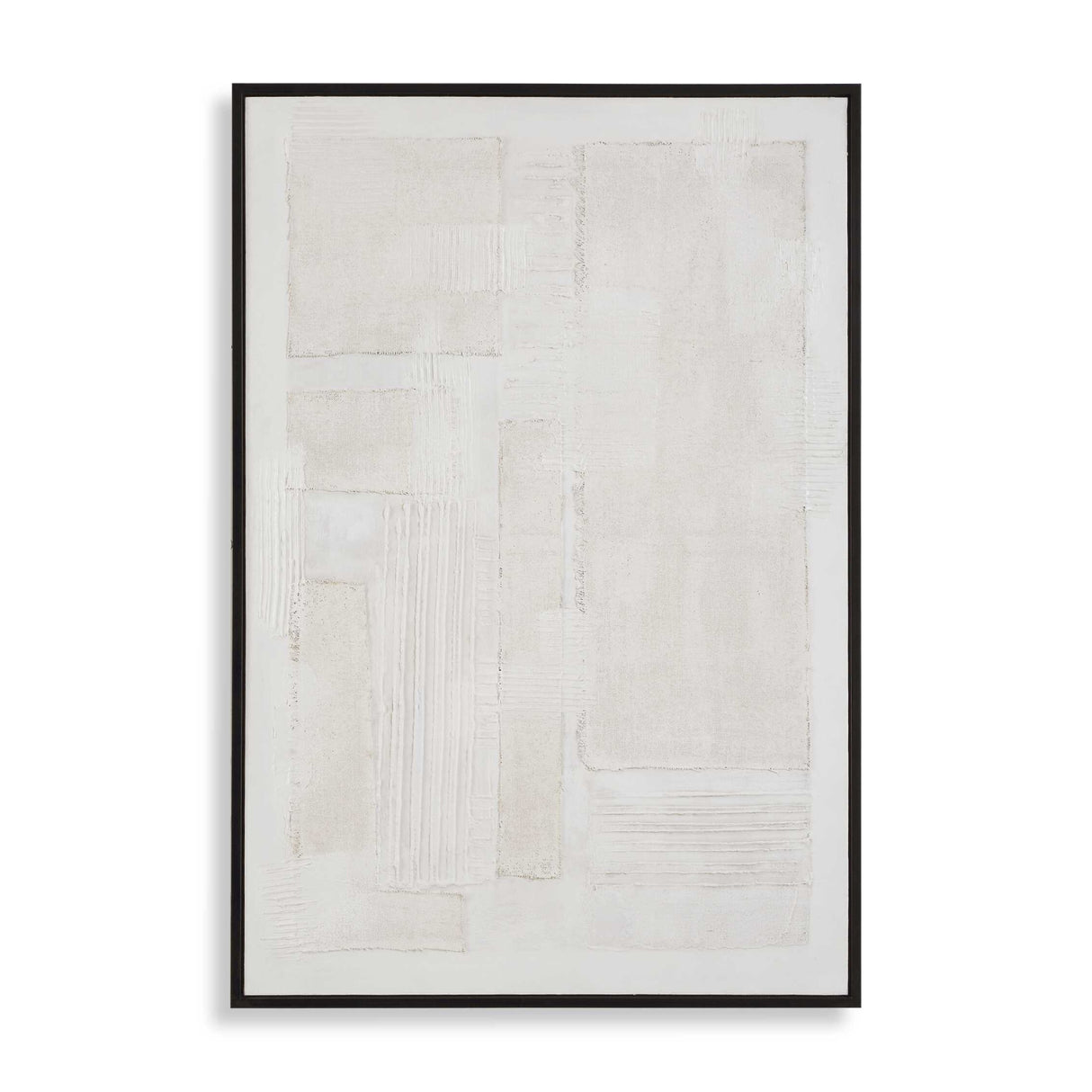 Modern European furniture - Cream Textured Minimalist Artwork - www.oroa.com