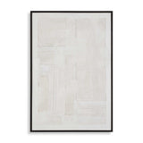 Modern European furniture - Cream Textured Minimalist Artwork - www.oroa.com