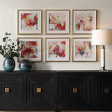 Modern European furniture - Red Floral Abstract Art Prints (6) - www.oroa.com