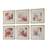 Modern European furniture - Red Floral Abstract Art Prints (6) - www.oroa.com