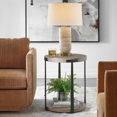 Round Two-Layer Side Table | Uttermost Palisade