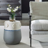 Modern European furniture - Two-Toned Ceramic Garden Stool - www.oroa.com