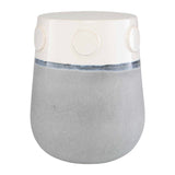 Modern European furniture - Two-Toned Ceramic Garden Stool - www.oroa.com