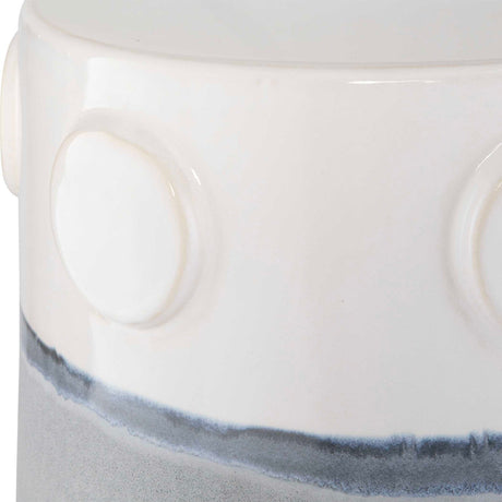 Modern European furniture - Two-Toned Ceramic Garden Stool - www.oroa.com