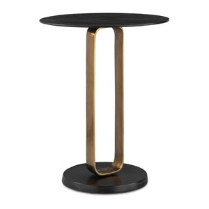   Black Cast Aluminum Accent Table | Oroa.com