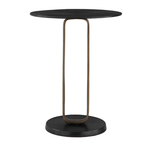   Black Cast Aluminum Accent Table | Oroa.com