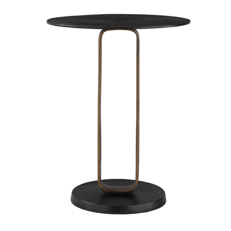   Black Cast Aluminum Accent Table | Oroa.com