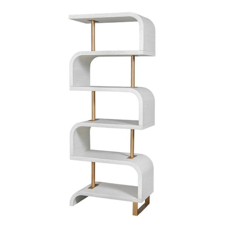 Mahogany Modern Bookcase | Uttermost Bia