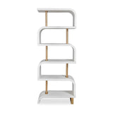 Mahogany Modern Bookcase | Uttermost Bia