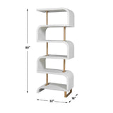Mahogany Modern Bookcase | Uttermost Bia
