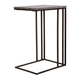 Modern European furniture - Travertine Pull-Up Accent Table - www.oroa.com