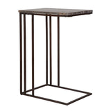 Modern European furniture - Travertine Pull-Up Accent Table - www.oroa.com