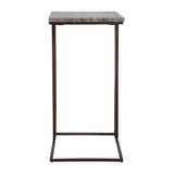 Modern European furniture - Travertine Pull-Up Accent Table - www.oroa.com
