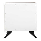 Modern European furniture - White Wooden 3-Drawer Chest - www.oroa.com
