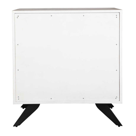 Modern European furniture - White Wooden 3-Drawer Chest - www.oroa.com