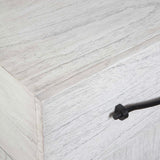 Modern European furniture - White Wooden 3-Drawer Chest - www.oroa.com