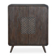 Modern European furniture - Weathered Mindi Wood 2-Door Cabinet - www.oroa.com