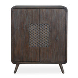 Modern European furniture - Weathered Mindi Wood 2-Door Cabinet - www.oroa.com