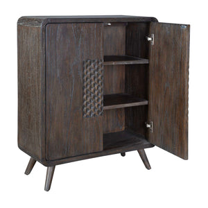   Weathered Mindi Wood 2-Door Cabinet | Oroa.com