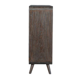 Modern European furniture - Weathered Mindi Wood 2-Door Cabinet - www.oroa.com