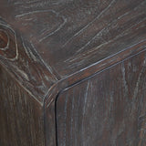 Modern European furniture - Weathered Mindi Wood 2-Door Cabinet - www.oroa.com