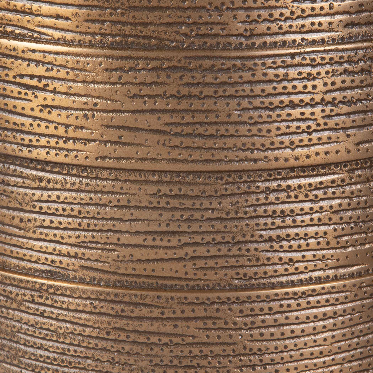 Modern European furniture - Cylindrical Antique Brass Side Table - www.oroa.com