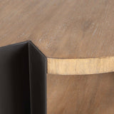 Modern European furniture - Round Natural Wood Coffee Table - www.oroa.com
