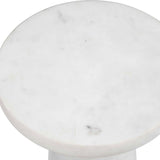Modern European furniture - White Marble Indoor/Outdoor Drink Table - www.oroa.com