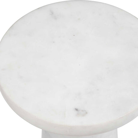 Modern European furniture - White Marble Indoor/Outdoor Drink Table - www.oroa.com