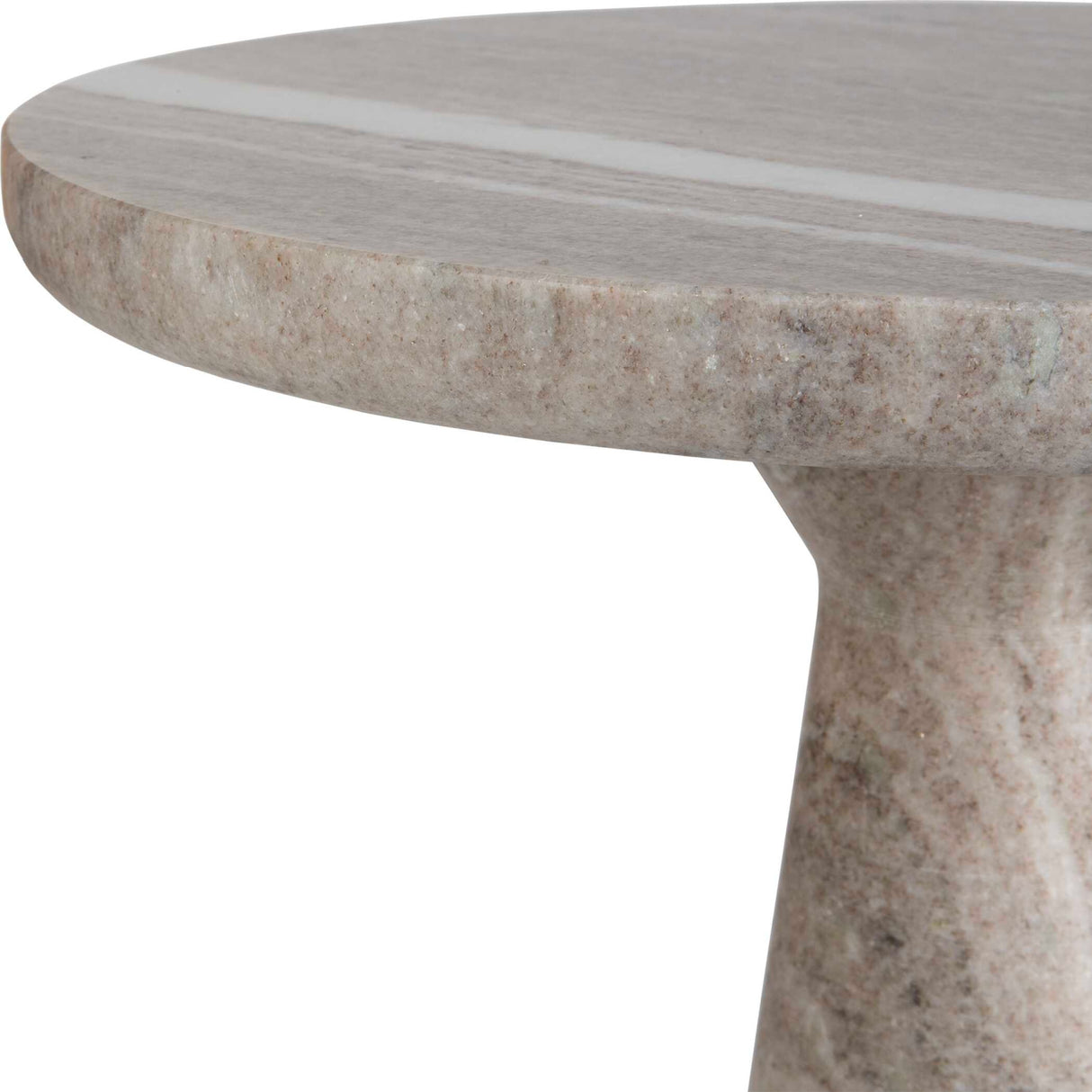   Neutral-Toned Marble Accent Table | Oroa.com