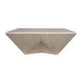 Modern European furniture - Faceted Mango Wood Coffee Table - www.oroa.com