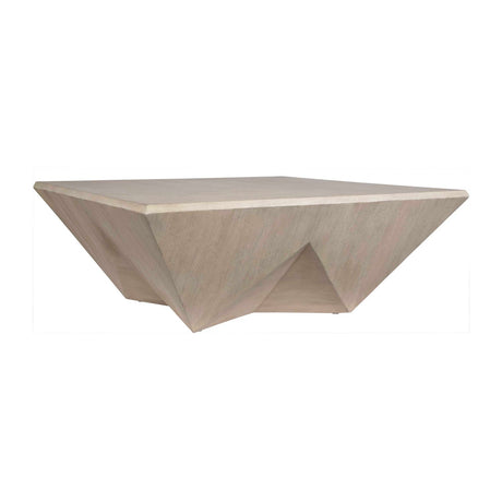 Modern European furniture - Faceted Mango Wood Coffee Table - www.oroa.com