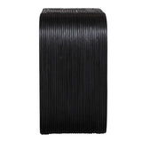 Black Rattan Modern Side Table | Uttermost Compton
