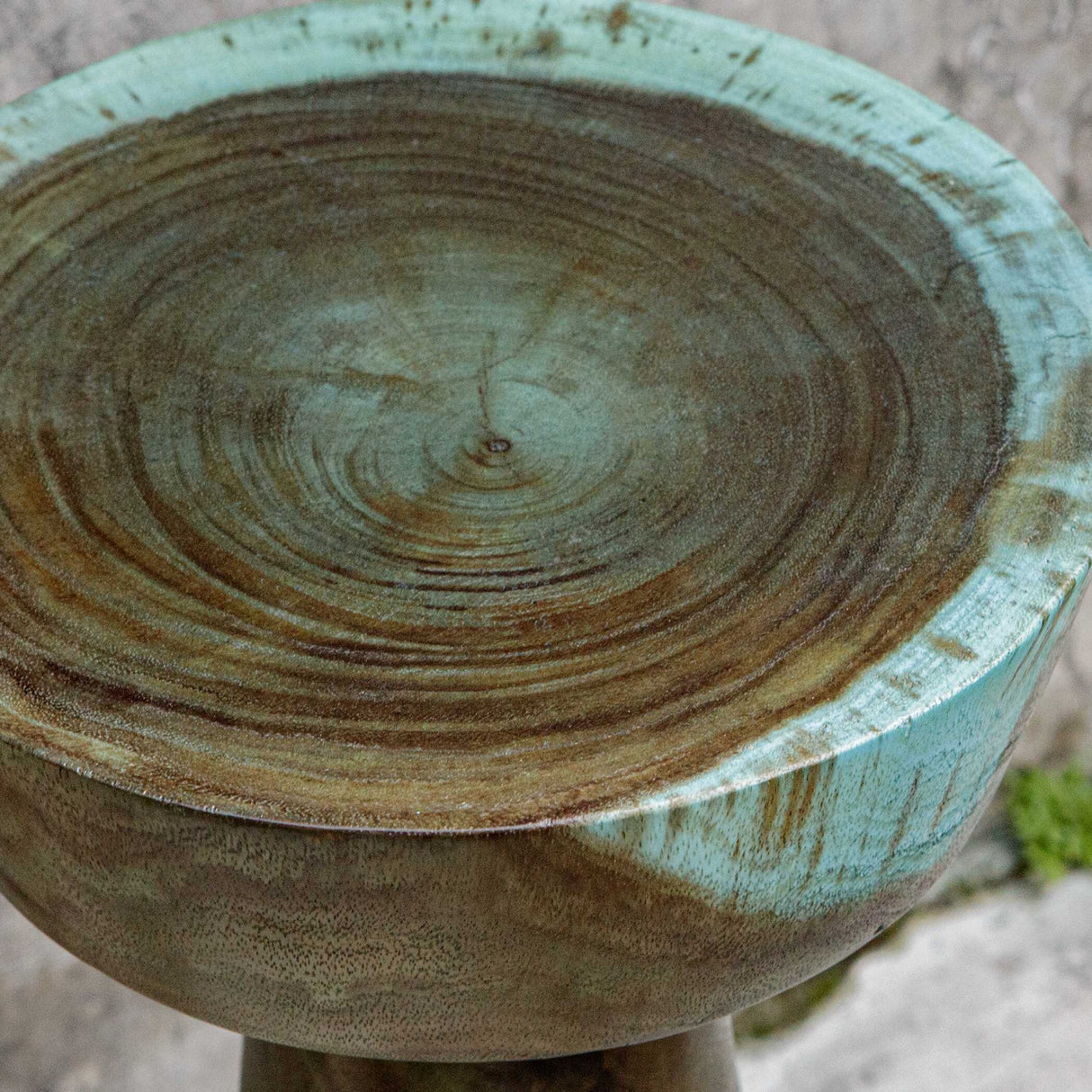 Modern European furniture - Blue-Green Wooden Drink Table - www.oroa.com