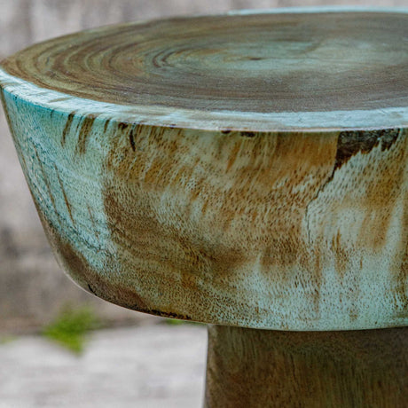 Modern European furniture - Blue-Green Wooden Drink Table - www.oroa.com