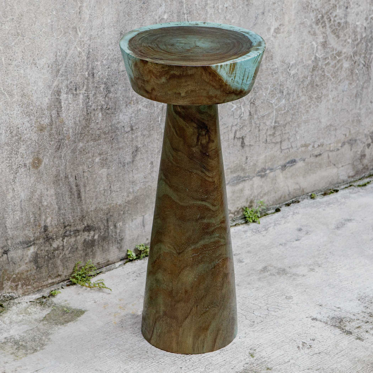 Modern European furniture - Blue-Green Wooden Drink Table - www.oroa.com