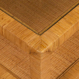 Modern European furniture - Natural Rattan Wrapped Coffee Table - www.oroa.com